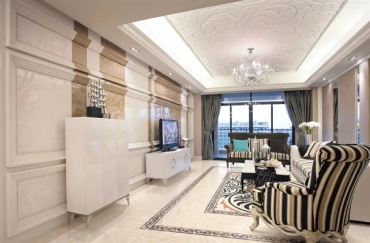 Crema Marfil Marble Floor